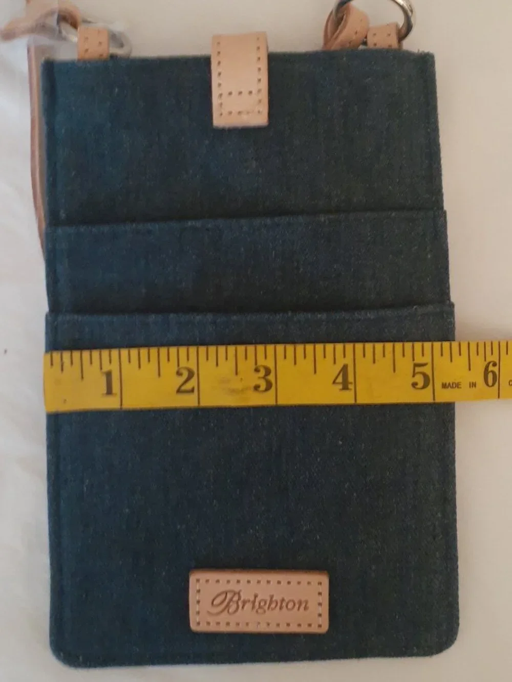 Brighton Buddy Denim Crossbody Pouch Bag